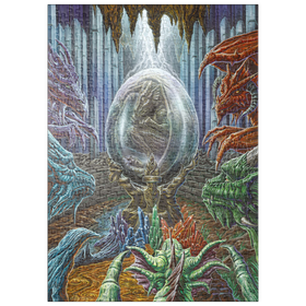 Darstellung des Puzzle Motivs Etherrum Dragon Egg - Ed Beard Jr - Puzzleteile: 500