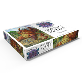 Alternative Darstellung des Puzzle-Motivs Lunch with a Toothpick Dragon  - Ed Beard Jr – Puzzleteile: 1000