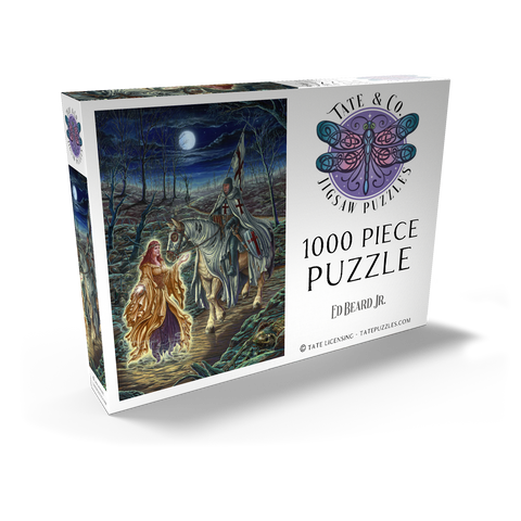 Darstellung des Puzzle Motivs Perilous Forest Knight - Ed Beard Jr Perilous Forest Knight - Ed Beard Jr 1000 Puzzle Schachtel Ansicht2