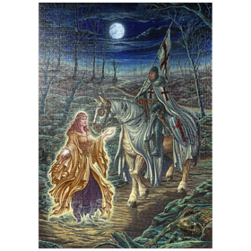 Darstellung des Puzzle Motivs Perilous Forest Knight - Ed Beard Jr - Puzzleteile: 1000