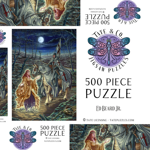 Darstellung des Puzzle Motivs Perilous Forest Knight - Ed Beard Jr Perilous Forest Knight - Ed Beard Jr 500 Puzzle Schachtel 3D Modell