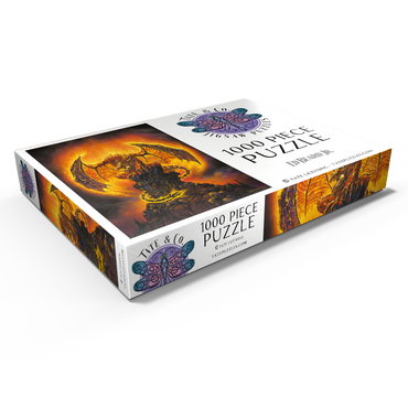 Darstellung des Puzzle Motivs Harbinger of Fire Dragon - Ed Beard Jr 1000 Puzzle Schachtel Ansicht1