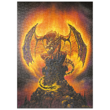 Darstellung des Puzzle Motivs puzzleplate Harbinger of Fire Dragon - Ed Beard Jr 500 Puzzle
