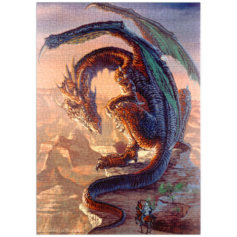 Darstellung des Puzzle Motivs Bravery Misplaced Dragon - Ed Beard Jr puzzleplate Bravery Misplaced Dragon - Ed Beard Jr 1000 Puzzle