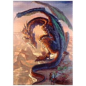 Darstellung des Puzzle Motivs Bravery Misplaced Dragon - Ed Beard Jr - Puzzleteile: 1000