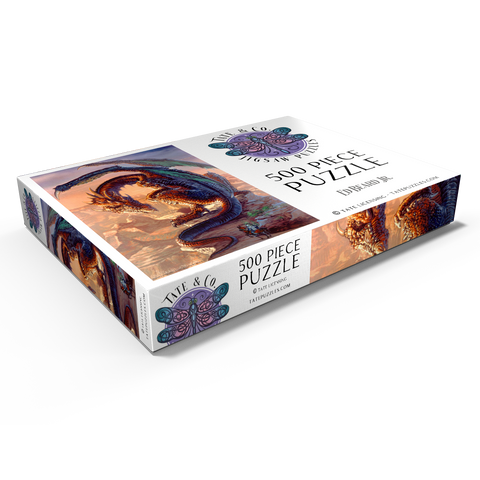 Darstellung des Puzzle Motivs Bravery Misplaced Dragon - Ed Beard Jr Bravery Misplaced Dragon - Ed Beard Jr 500 Puzzle Schachtel Ansicht1