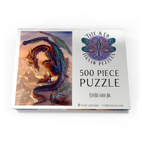 Darstellung des Puzzle Motivs Bravery Misplaced Dragon - Ed Beard Jr Bravery Misplaced Dragon - Ed Beard Jr 500 Puzzle Schachtel Ansicht3