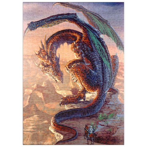 Darstellung des Puzzle Motivs Bravery Misplaced Dragon - Ed Beard Jr puzzleplate Bravery Misplaced Dragon - Ed Beard Jr 500 Puzzle