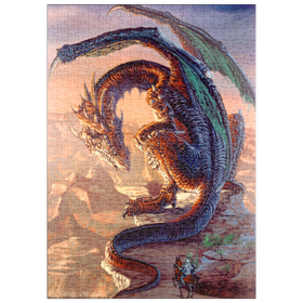 Darstellung des Puzzle Motivs Bravery Misplaced Dragon - Ed Beard Jr - Puzzleteile: 500