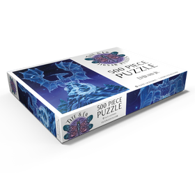 Alternative Darstellung des Puzzle-Motivs Caelestis Winter Spirit Dragon - Ed Beard Jr – Puzzleteile: 500