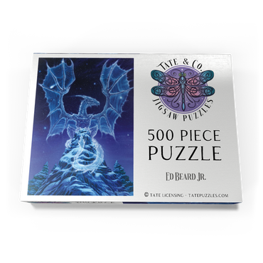 Darstellung des Puzzle Motivs Caelestis Winter Spirit Dragon - Ed Beard Jr 500 Puzzle Schachtel Ansicht3