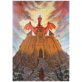 Darstellung des Puzzle Motivs Dragon Lord's Magic Castle - Ed Beard Jr - Puzzleteile: 1000