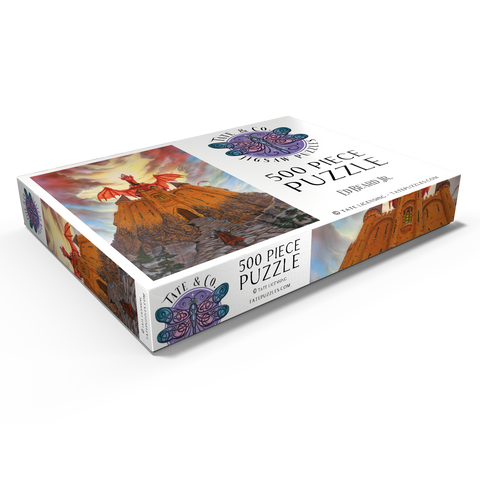 Darstellung des Puzzle Motivs Dragon Lord's Magic Castle - Ed Beard Jr Dragon Lord's Magic Castle - Ed Beard Jr 500 Puzzle Schachtel Ansicht1