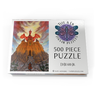 Darstellung des Puzzle Motivs Dragon Lord's Magic Castle - Ed Beard Jr 500 Puzzle Schachtel Ansicht3