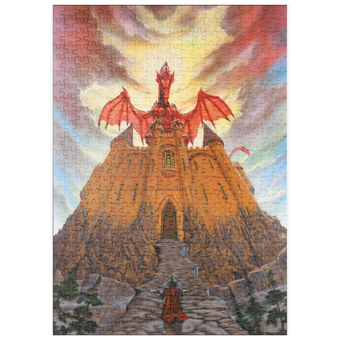 Darstellung des Puzzle Motivs Dragon Lord's Magic Castle - Ed Beard Jr puzzleplate Dragon Lord's Magic Castle - Ed Beard Jr 500 Puzzle
