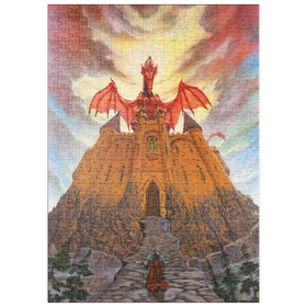 Darstellung des Puzzle Motivs Dragon Lord's Magic Castle - Ed Beard Jr - Puzzleteile: 500