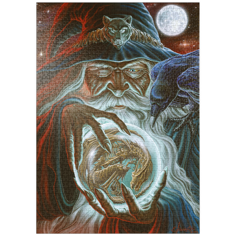 Darstellung des Puzzle Motivs Dark Wizard - Ed Beard Jr puzzleplate Dark Wizard - Ed Beard Jr 1000 Puzzle