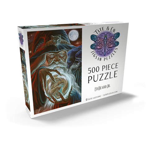 Darstellung des Puzzle Motivs Dark Wizard - Ed Beard Jr Dark Wizard - Ed Beard Jr 500 Puzzle Schachtel Ansicht2