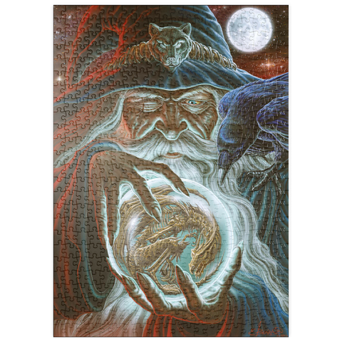 Darstellung des Puzzle Motivs Dark Wizard - Ed Beard Jr puzzleplate Dark Wizard - Ed Beard Jr 500 Puzzle