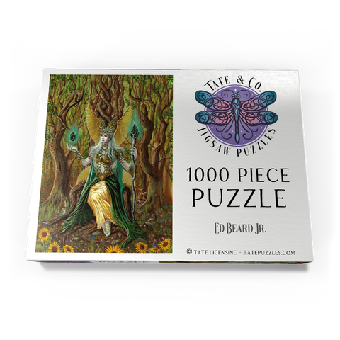 Darstellung des Puzzle Motivs Erdfee-Elementar - Ed Beard Jr Earth Fairy Elemental - Ed Beard Jr 1000 Puzzle Schachtel Ansicht3