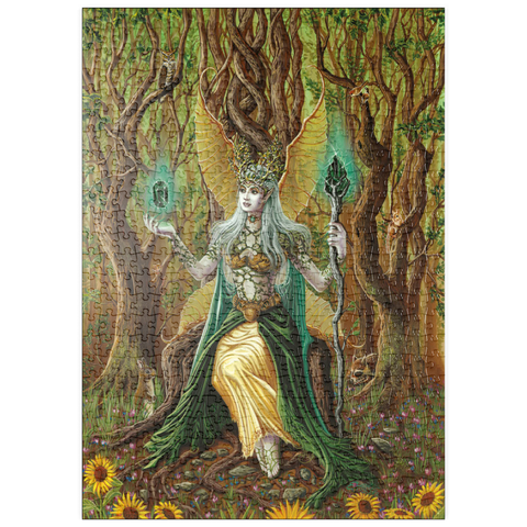 Darstellung des Puzzle Motivs Erdfee-Elementar - Ed Beard Jr puzzleplate Earth Fairy Elemental - Ed Beard Jr 500 Puzzle