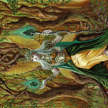 Darstellung des Puzzle Motivs Earth Fairy Elemental - Ed Beard Jr 500 Puzzle 3D Modell