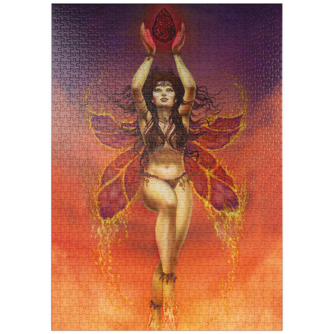 Darstellung des Puzzle Motivs Fire Fairy Elemental - Ed Beard Jr puzzleplate Fire Fairy Elemental - Ed Beard Jr 1000 Puzzle
