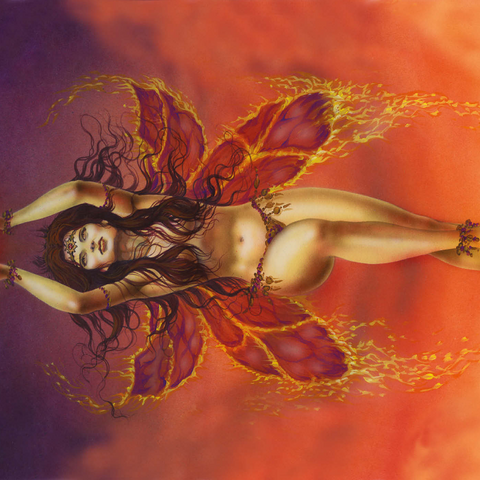 Darstellung des Puzzle Motivs Fire Fairy Elemental - Ed Beard Jr Fire Fairy Elemental - Ed Beard Jr 1000 Puzzle 3D Modell