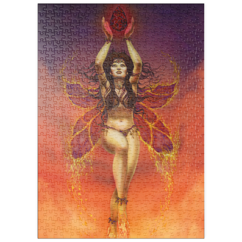 Darstellung des Puzzle Motivs Fire Fairy Elemental - Ed Beard Jr puzzleplate Fire Fairy Elemental - Ed Beard Jr 500 Puzzle