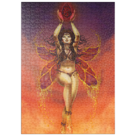Darstellung des Puzzle Motivs Fire Fairy Elemental - Ed Beard Jr - Puzzleteile: 500