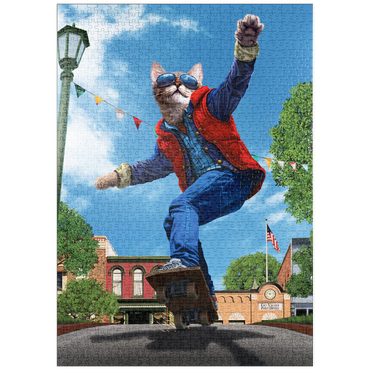 Darstellung des Puzzle Motivs puzzleplate Cat to The Fututre Movie Cats - Vincent Hie 1000 Puzzle