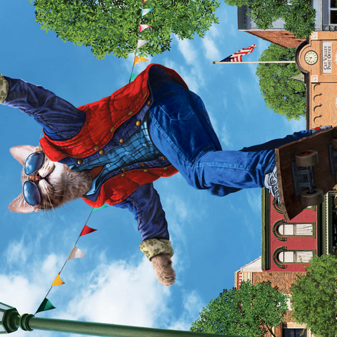 Darstellung des Puzzle Motivs Cat to The Fututre Movie Cats - Vincent Hie Cat to The Fututre Movie Cats - Vincent Hie 1000 Puzzle 3D Modell