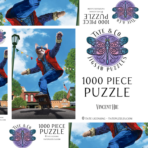 Darstellung des Puzzle Motivs Cat to The Fututre Movie Cats - Vincent Hie Cat to The Fututre Movie Cats - Vincent Hie 1000 Puzzle Schachtel 3D Modell