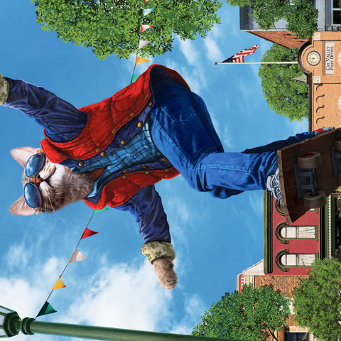 Darstellung des Puzzle Motivs Cat to The Fututre Movie Cats - Vincent Hie Cat to The Fututre Movie Cats - Vincent Hie 500 Puzzle 3D Modell