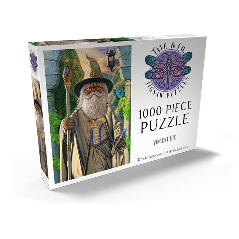 Darstellung des Puzzle Motivs Catdalf the White Movie Cats - Vincent Hie Catdalf the White Movie Cats - Vincent Hie 1000 Puzzle Schachtel Ansicht2