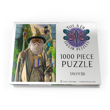 Darstellung des Puzzle Motivs Catdalf the White Movie Cats - Vincent Hie 1000 Puzzle Schachtel Ansicht3