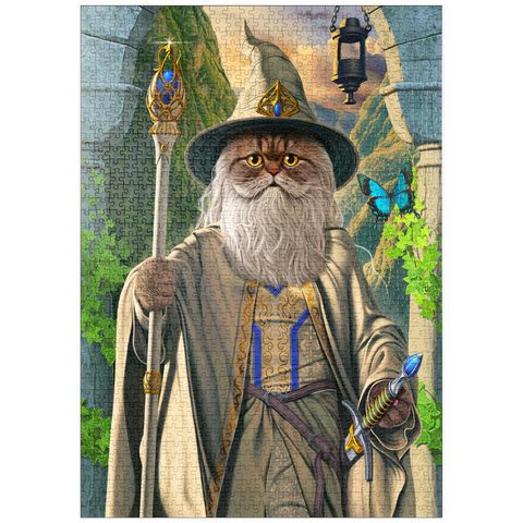 Darstellung des Puzzle Motivs Catdalf the White Movie Cats - Vincent Hie puzzleplate Catdalf the White Movie Cats - Vincent Hie 1000 Puzzle