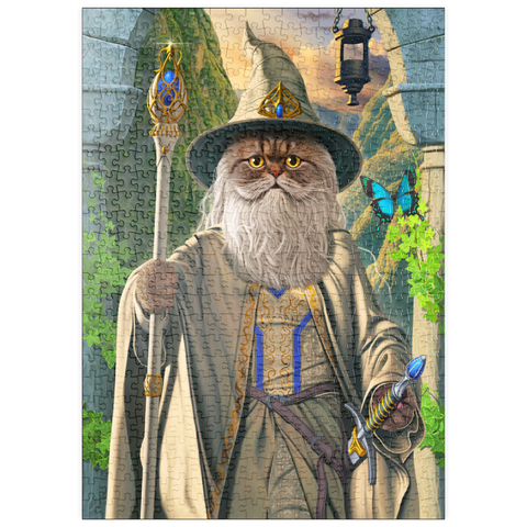 Darstellung des Puzzle Motivs Catdalf the White Movie Cats - Vincent Hie puzzleplate Catdalf the White Movie Cats - Vincent Hie 500 Puzzle