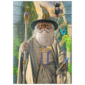 Darstellung des Puzzle Motivs Catdalf the White Movie Cats - Vincent Hie - Puzzleteile: 500