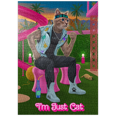 Darstellung des Puzzle Motivs puzzleplate I'm just Cat Movie Cats - Vincent Hie 1000 Puzzle