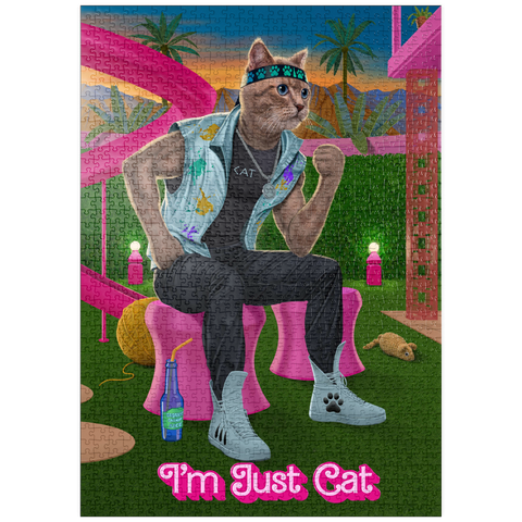 Darstellung des Puzzle Motivs I'm just Cat Movie Cats - Vincent Hie puzzleplate I'm just Cat Movie Cats - Vincent Hie 1000 Puzzle