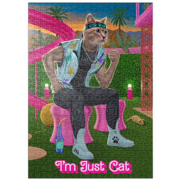 Darstellung des Puzzle Motivs puzzleplate I'm just Cat Movie Cats - Vincent Hie 500 Puzzle