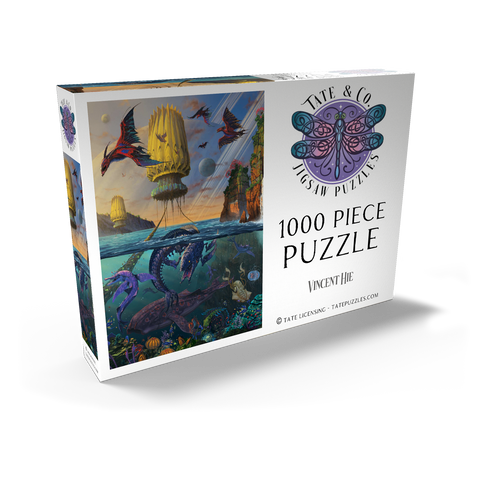 Darstellung des Puzzle Motivs Cyris Alien World - Vincent Hie Cyris Alien World - Vincent Hie 1000 Puzzle Schachtel Ansicht2