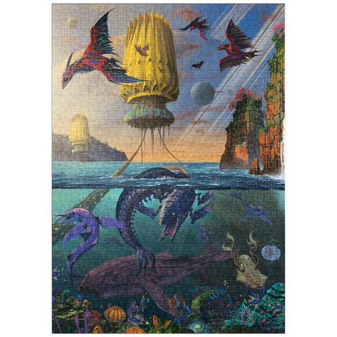 Darstellung des Puzzle Motivs Cyris Alien World - Vincent Hie puzzleplate Cyris Alien World - Vincent Hie 1000 Puzzle