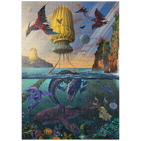 Darstellung des Puzzle Motivs Cyris Alien World - Vincent Hie - Puzzleteile: 1000