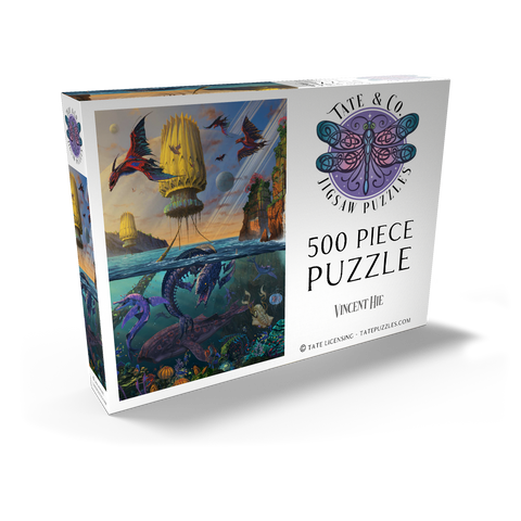 Darstellung des Puzzle Motivs Cyris Alien World - Vincent Hie Cyris Alien World - Vincent Hie 500 Puzzle Schachtel Ansicht2