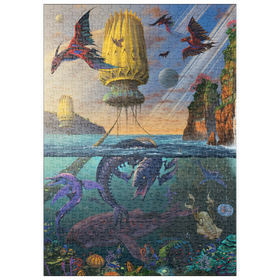 Darstellung des Puzzle-Motivs Cyris Alien World - Vincent Hie – Puzzleteile: 500