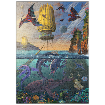 Darstellung des Puzzle Motivs puzzleplate Cyris Alien World - Vincent Hie 500 Puzzle