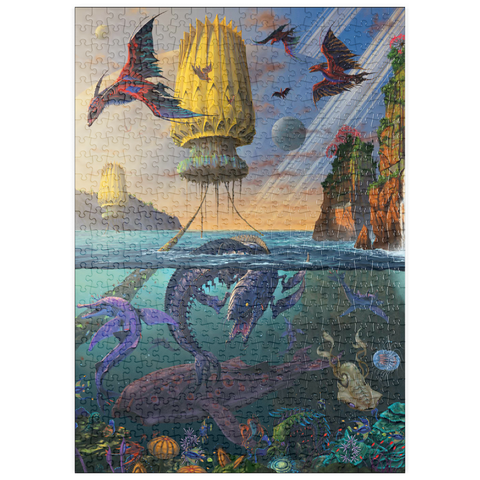 Darstellung des Puzzle Motivs Cyris Alien World - Vincent Hie puzzleplate Cyris Alien World - Vincent Hie 500 Puzzle
