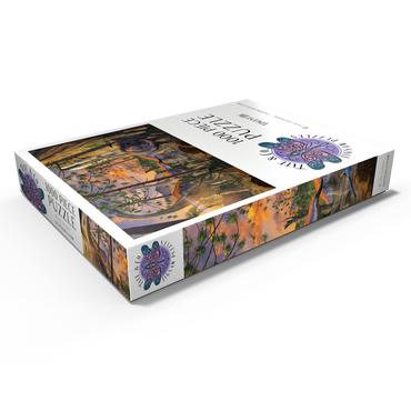 Darstellung des Puzzle Motivs Brachiosaurus Family Dinosaurs - Vincent Hie 1000 Puzzle Schachtel Ansicht1